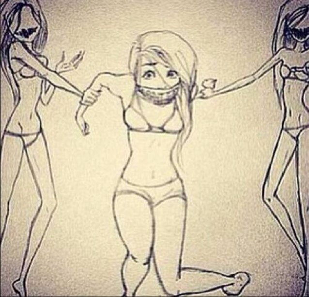 I hate myself for being ☹ ugly~fat~anorexic~bulimic But thats also the reason why i love myself ☻