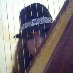 Apparently fine motor skills are my thing- nail art, jewelry, and harp. And a hat that's too big on me.