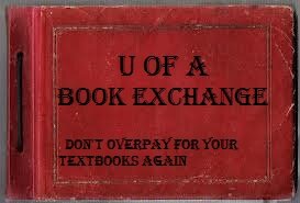 Tweet your old textbooks to us so that you can make the connections to sell or trade your old textbooks with other students. #UofABook_EXCH