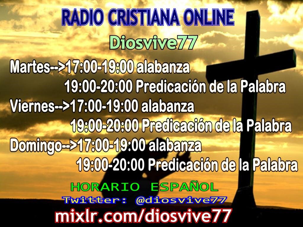 Radio Cristiana con alabanzas, charlas, entrevistas, etc...                Dios es mi Guía, mi Roca, en resumen MI VIDA¡