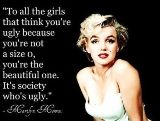 Celebrating women with curves and discouraging a culture where only skinny is beautiful.