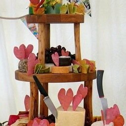 Cheesetiers and cheesetoppers coming soon. Wooden hand-crafted cheese stands for any celebration made in the scottish borders.