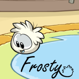 white puffle.