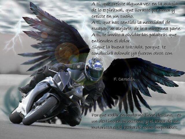 Lo unico que de verdad me importa en esta vida son las motos ya que siempre han sido mi unica compañia,felicidad y apoyo