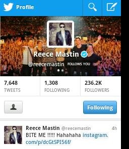 hey(: reece follows.