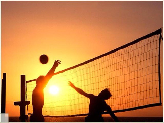 Volleyball players do it best. When you give us a ball, were show you how we spike it. When in doubt spike it out
