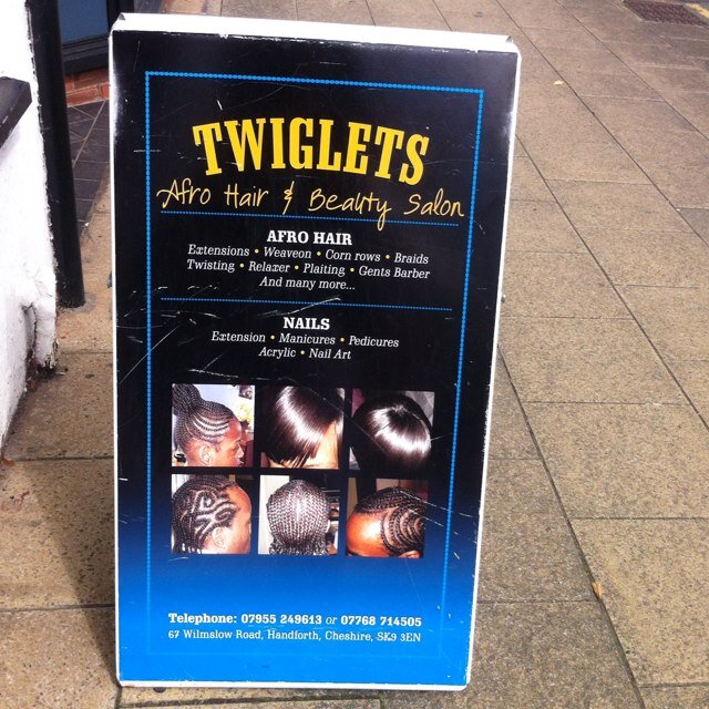 For all enquiries please call:
07955249616
07768714505

Or email:
Twigletsafrohair@gmail.com