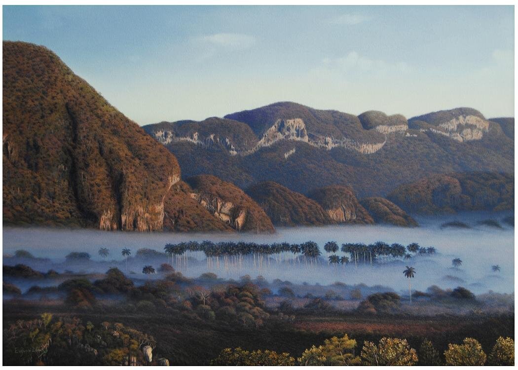 Pintor cubano. Evgueni Díaz. 
Obras de pintura ( paisajes cubanos y otros) realizados al oleo