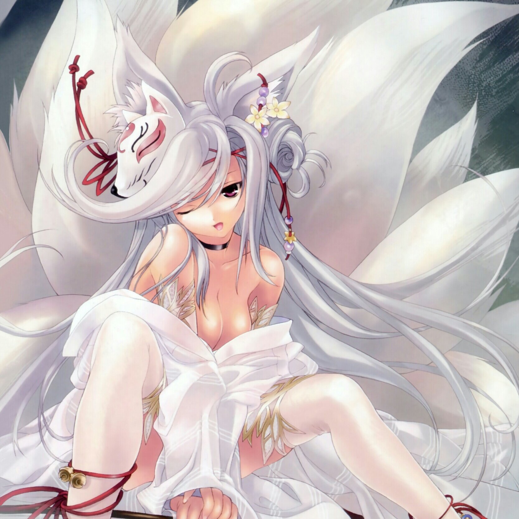 19 age (in real age 1500 age)/just a nomal nine tailed fox/profile pic is my appearance/괜히 영어로 써서...히히..../최근들어 변태끼 급증/여황제 백구미호님 아래에서 있음♥