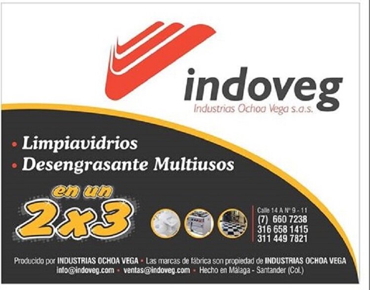 INDOVEGSAS's profile picture. Empresa dedicada a la Fabricación y Comercialización de Elementos de Aseo y Pinturas tanto de uso Interior como Exterior. Marcas: EN UN 2 X 3 Y COLOR COL
