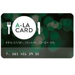 Met het A-lacard krijgt u voortaan het tweede menu gratis bij vele restaurants!