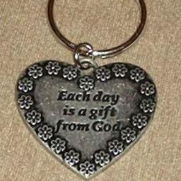 Biblical Gifts: Each Day Is A Gift From God Keychains/Purse Charms Only $7.50 ea. & Ships FREE Anywhere In The U.S.A. (International Shipping Also available)