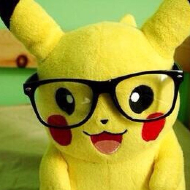 WOAH A PIKACHU WITH GLASSES! @thepikapage's RP account! I love being cute in front of pretty Pokemon! ^-^ #Taken @Pichu_Angelx #RP (Not with Nintendo)