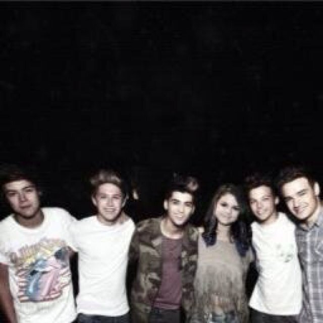 | Harry | Louis | Niall | Liam | Zayn | Selena | Their names permanently written all across our hearts