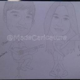 Made Caricature adalah akun special dimana kalian bisa meng-order foto kalian untuk ditumpahkan kedalam kertas sketch