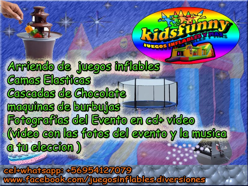 arriendo de juegos inflables, cama elasticas y mucho mas