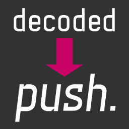 decoded_conf's profile picture. decoded conference is now push.conference. If you liked decoded, you will love push! See you in Munich! #UX #CreativeCode #IxD #UI #Tinkering #Infovis #Datavis