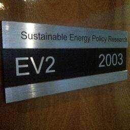 Sustainable Energy Policy - research group in @envwaterloo at the University of Waterloo;