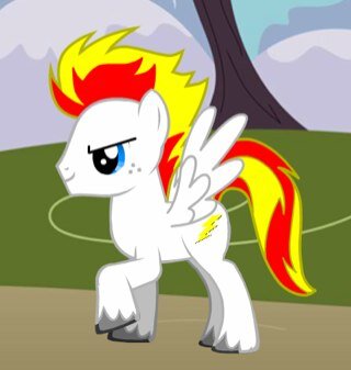 Its the one and only... Thunder Struck! I will be the best the fastest and the strongest pegasys alive with Rainbow as my teacher anything is possible!