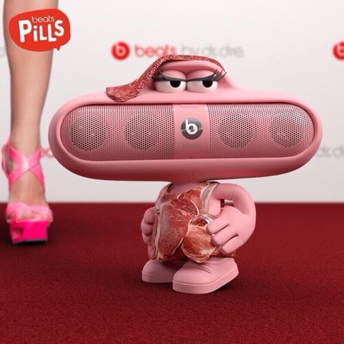 pink beats speaker