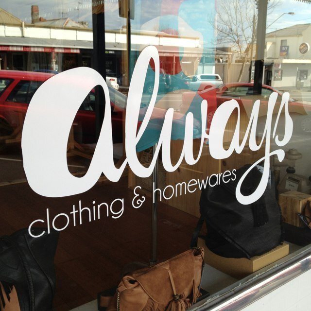 i'm erin, the shopgirl at always.  a clothing store in warrnambool, australia.  we love independent australian made clothing and acceesories x