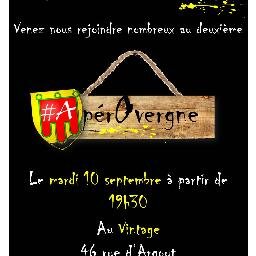 Des nouwwwelles des auwwwernias ou pas, où qu'ils soient, qui contribuent à la dynamique de cette belle région !

 Organisateurs des #ApérOvergne !