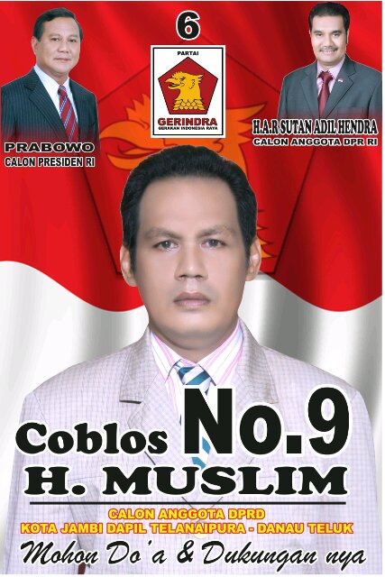 Caleg DPRD Dapil Telanai&Danau Teluk No urut 9 partai Gerindra ,lahir|jambi,20April1968|pin 275A8EC0
