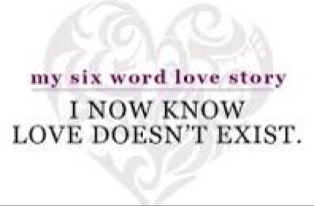love? Doesn't exist