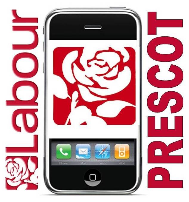 Twitter feed of the new Prescot North Labour Party Members' Branch.