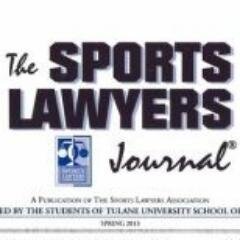 Official Twitter of The Sports Lawyers Journal. SLJ is a national legal journal edited by @TulaneLaw students & published by @sportslawyers.