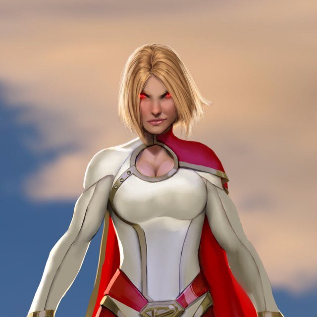 *She smirks as her eyes light up red* I'm Kara Zor-El, but im Ultragirl to you losers. Don't mess with me unless you want to be barbeque. #CrimeSyndicate #CS