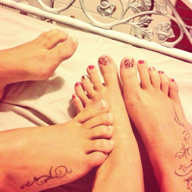 For all those foot fetish people out there follow our feet, lots of foot fetish fun to cum.
