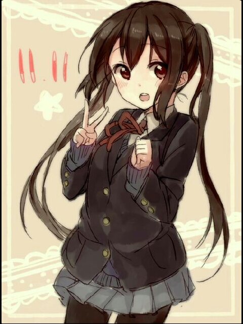 Azusa Nakano from K-on,  2-1!