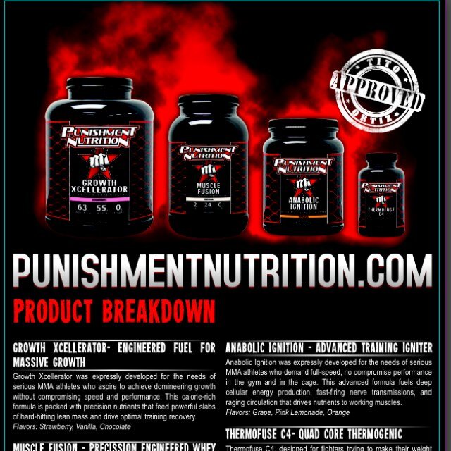 Engineered for, & personally approved by Tito Ortiz, Punishment Nutrition's products are perfect for any high intensity, body pounding training regimen.