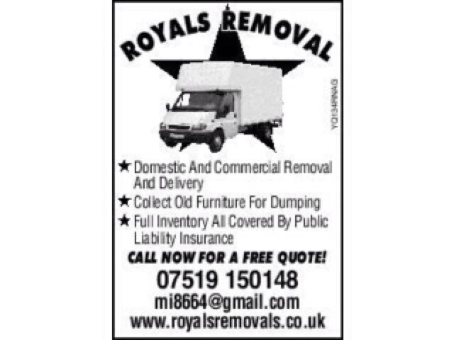ROYALS Removal is a family run business that offers removal services for home and offices in the Sussex area