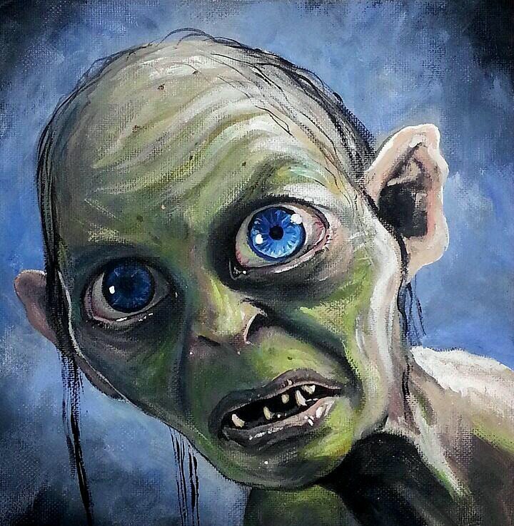 He hates and loves the ring just as he hates and loves himself. (LOTR RP)