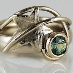 Award Winning Jeweller of Handmade Bespoke Jewellery - Silver & Gold - Inspired by Nature. Leaf Wedding & Engagement Rings & Other Jewellery. Made in Britain.