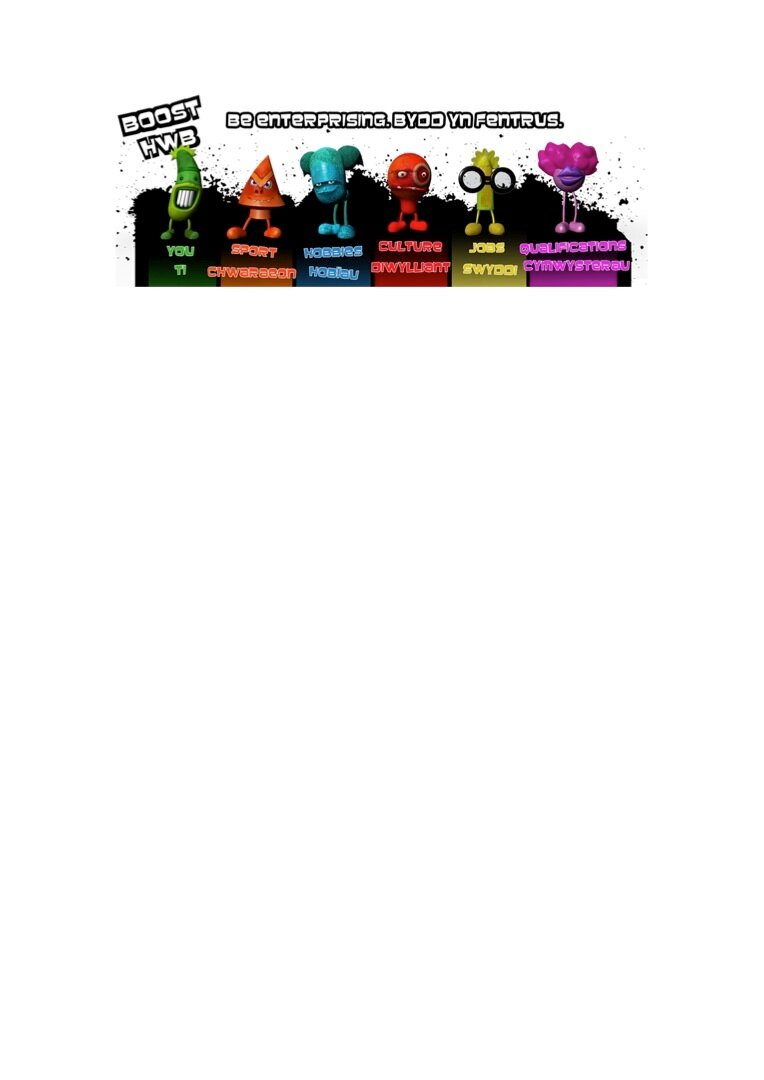 Official BOOST at Coleg Y Cymoedd is about your time your future and making the most of your college life, so be enterprising!