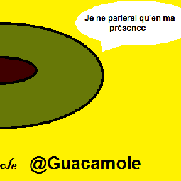 Crème d'Avocat - NDLR Parfois purée après certaines audiences ou RDV - je ne parlerai qu'en ma présence. Liberté, j'écris ton nom (Paul Eluard)
