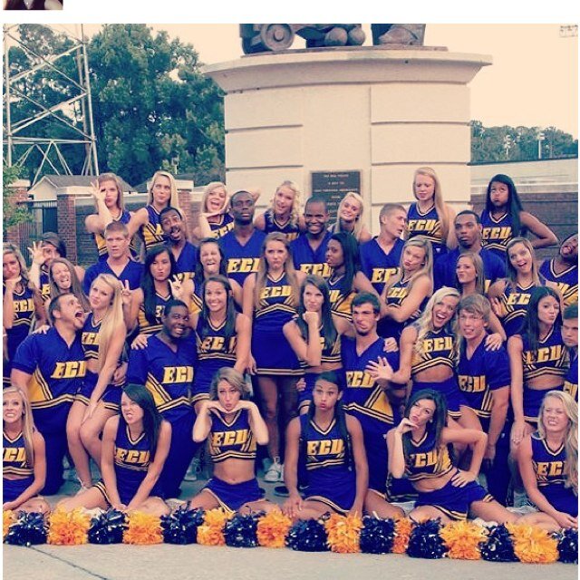 the one and only original ECU Cheerleading.