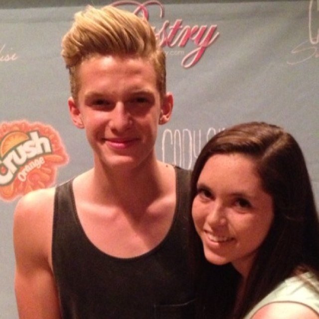 on july 16, 2012, cody simpson stepped on my foot. he's obviously in love with me k.