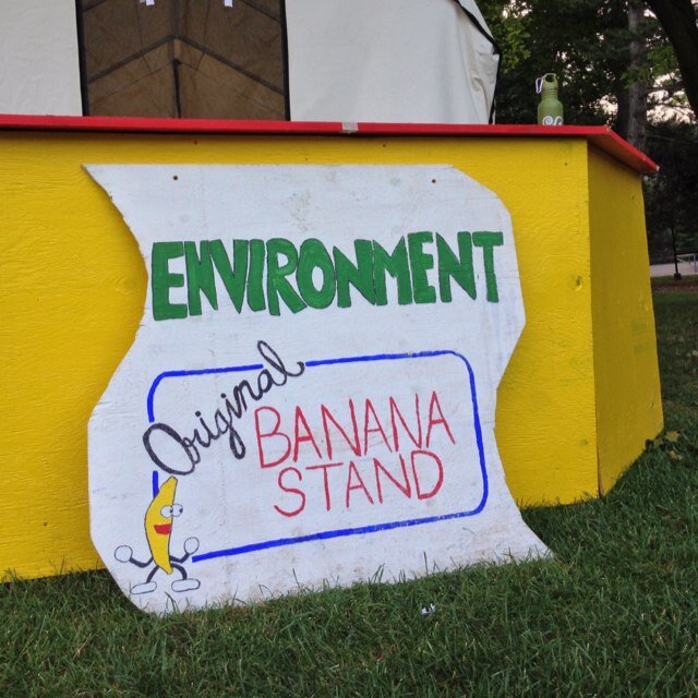 The Banana Stand is the Headquarters of @envwaterloo during #UWOW16. Come by 24/7 if you're looking for help, bananas, or a fun time!
