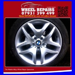 0203 411 7823 - mobile alloy wheel rim repair and alloy wheel refurbishment specialist to take scratches, scuffs and chips away from damaged alloy wheels.