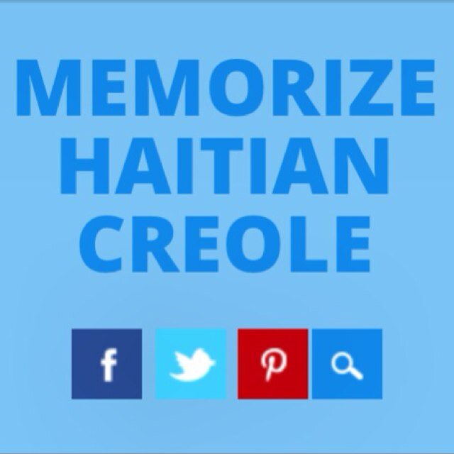 This Great Little Blog is a Resourse to Learn Haitian Creole with Memory Aids and EASY Lessons! Many don't know how Beautiful Haitian Creole is...and it's easy!