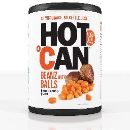 NO MICROWAVE, NO KETTLE, JUST....HOTCAN! 
             A unique self-heating can which provides you with a delicious hot meal in minutes – any time, anywhere!