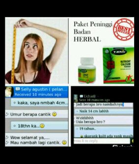 Tinggii dan Langsing (berat badan ideaL)produk 100% HERBAL,,DiJAMiN AMAAN':) chek FAV0RiT.. Fast Resp0nse pin. 2951B7A9 / W.A 083894757192