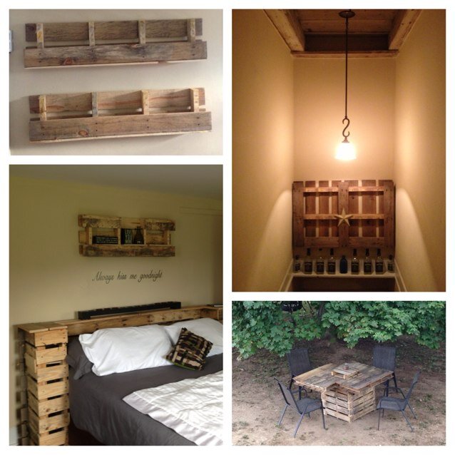 Handmade items created with wooden pallets. If you want us to create you a masterpiece we will!!!