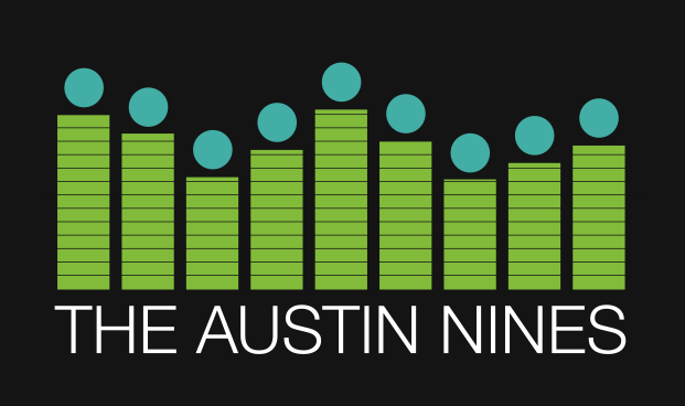 Austin Nines, central Texas’ premier Wedding and Event band.  We feature stunning vocals, snappy horns and wailing guitar, playing the hits you love.