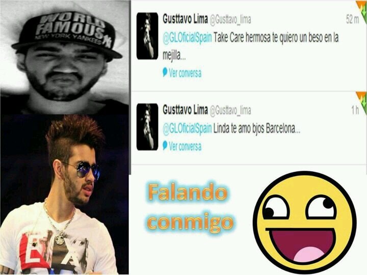 ♥ Oficializo
 @Gusttavo_Lima (29/05/2012) ♥ fundo(1/11/2011) 
Insta: @GLOficialSpain 
Dona: @Lissethe_latina