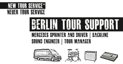 EU & UK Concert tour service - by Australian engineer James Tulczyn.     High quality sound mix, TM, driver, Mercedes splitter tour van, backline rental
